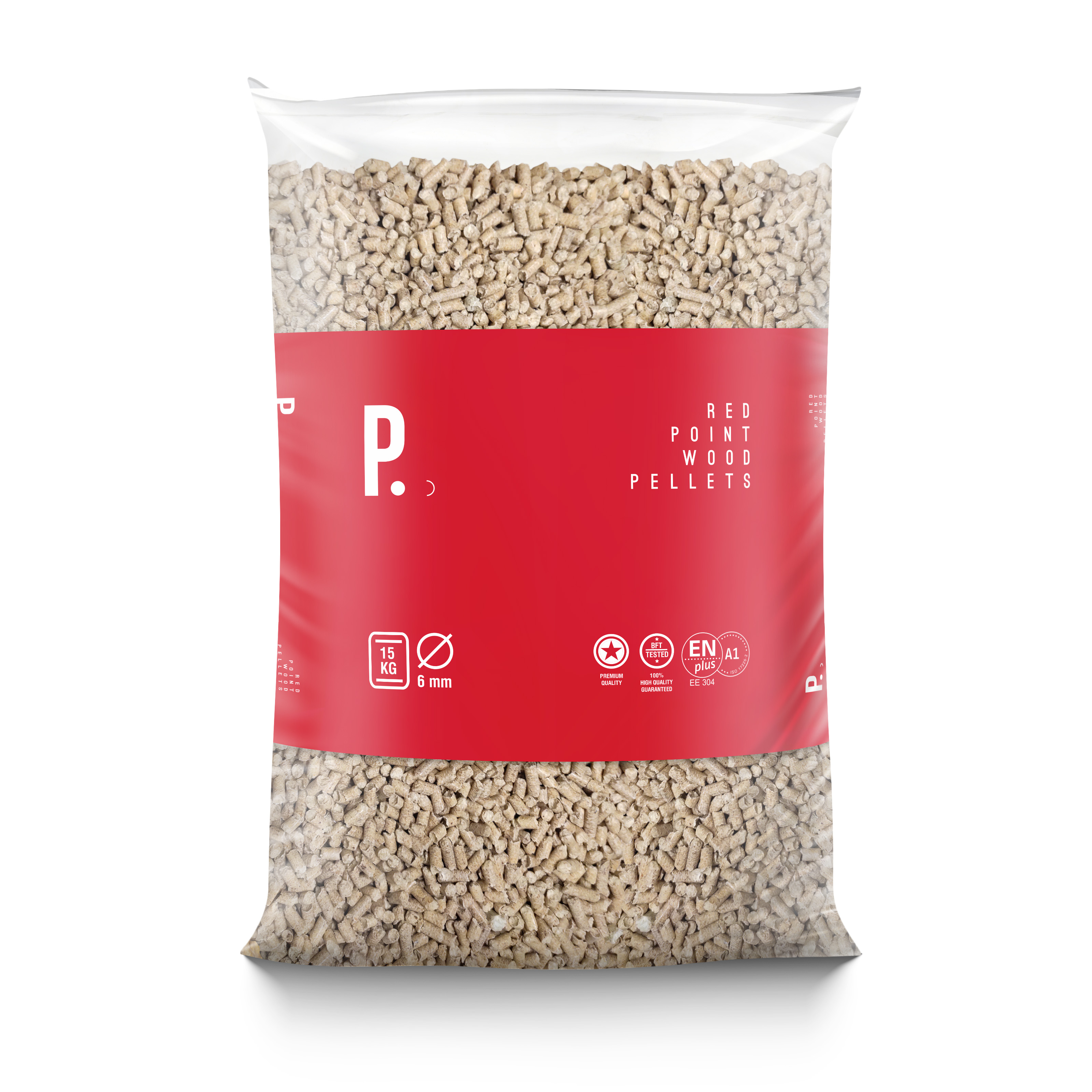 Red Point wood pellet bag